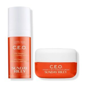 3/$50 💫 Sunday Riley Mini C.E.O. Vitamin C Brightening Moisturizer and Serum